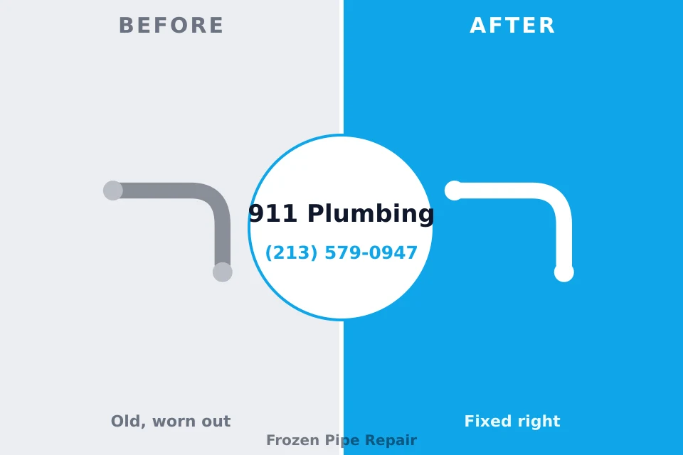 Before and after: plumbing repair Savannah, MO